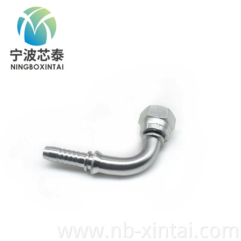 90 Degree Bsp Female 60 Degree Cone Hose Pipe Fitting Elbow 45 Degree Elbow Shape Hydraulic Hose Connector with Jic 74 Cone Seat Banjo Crimp Fitting